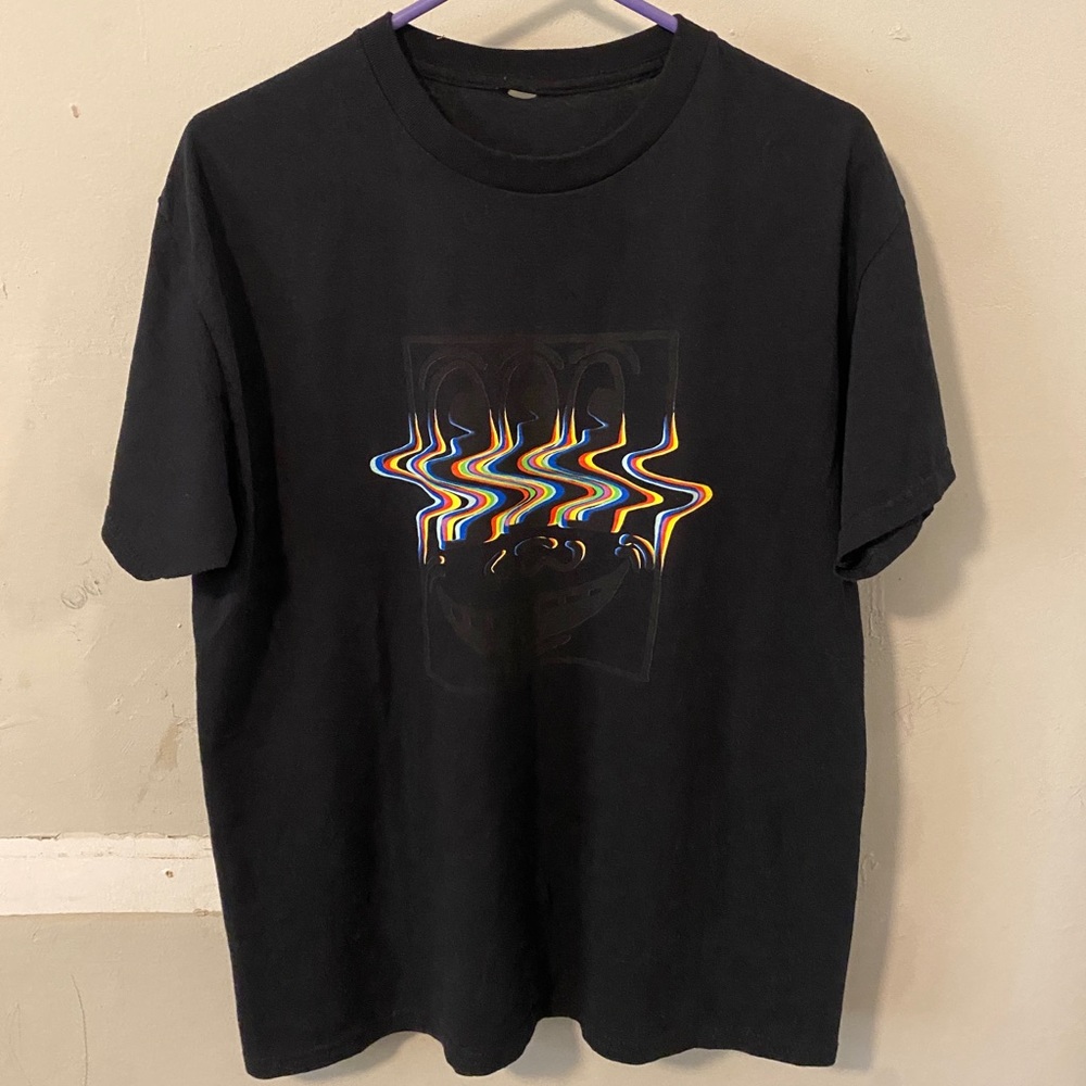 Keith haring black and rainbow vintage no tags shirt